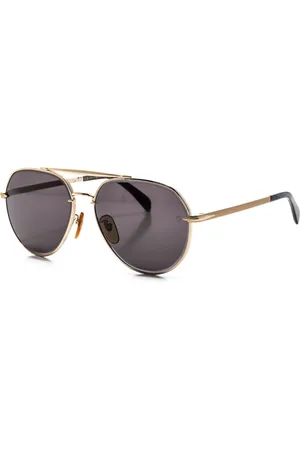 DB EYEWEAR BY DAVID BECKHAM Tilbehør, Herre, Gul, ONE SIZE, Uld, Aviator Metal Solbriller