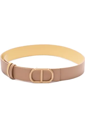 Twin-Set Tilbehør, Dame, , XL, Logo-Spænde Bælte med Justerbar Pasform