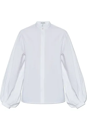 Alaïa Bluser & Skjorter, Dame, Hvid, 2XS, Bomuld, Bomuldsskjorte