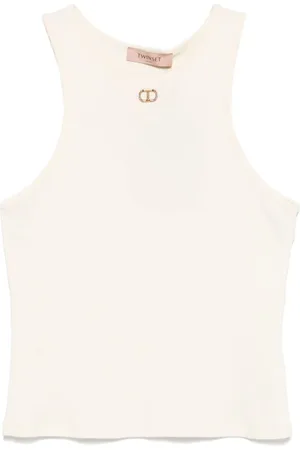Twin-Set Top, Dame, , M, Ærmeløs Rund Hals Top