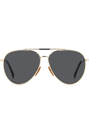 DB EYEWEAR BY DAVID BECKHAM Tilbehør, Herre, Gul, ONE SIZE, Uld, Aviator Metal Solbriller