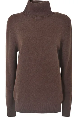 Dolce & Gabbana Strik, Dame, Brun, M, Uld, Stilfuldt Striktrøje