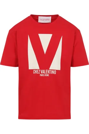 VALENTINO Top, Herre, Rød, S, Bomuld, Rød Bomuld T-shirt til Mænd