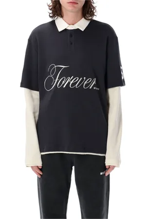 MISBHV Top, Herre, Sort, XL, Bomuld, Dobbeltlaget Polo Sort Hvid