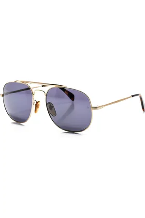 DB EYEWEAR BY DAVID BECKHAM Tilbehør, Herre, Gul, ONE SIZE, Uld, Firkantet Metal Solbriller