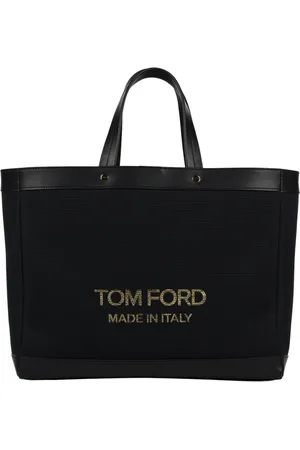 Tom Ford Taske, Dame, Sort, ONE SIZE, Bomuld, Mini Shopper Taske med Logo Detalje
