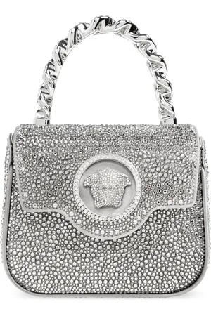 VERSACE Taske, Dame, Grå, ONE SIZE, Uld, Skuldertaske 