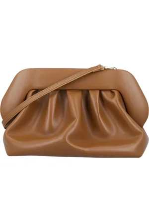 THEMOIRÈ Taske, Dame, Brun, ONE SIZE, Uld, Karamel Vegan Stof Clutch Håndtaske