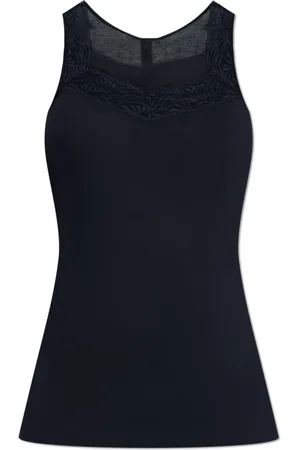 Hanro Top, Dame, Sort, M, Bomuld, Top Delight