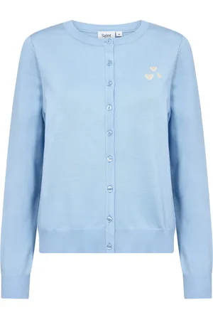 Saint Tropez Strik, Dame, Blå, XL, Valentinasz Cardigan Airy