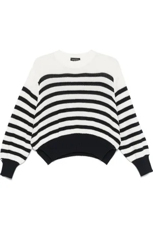 Roberto Collina Strik, Dame, Hvid, S, Hvid Sweater Kollektion
