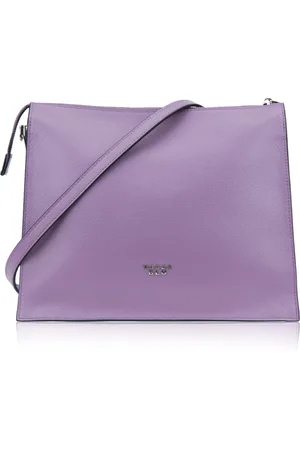Tosca Blu Taske, Dame, Lilla, ONE SIZE, Uld, Kvinders Skuldertaske med Lynlås