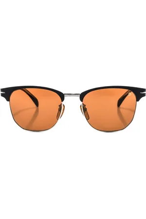 DB EYEWEAR BY DAVID BECKHAM Tilbehør, Herre, Sort, ONE SIZE, Uld, Runde Metal Solbriller 7057Fs