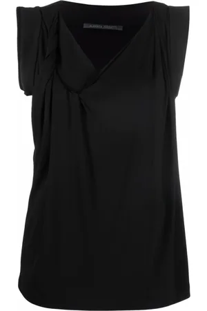 Alberta Ferretti Top, Dame, Sort, M, Uld, Sort Top til Stilfuldt Look