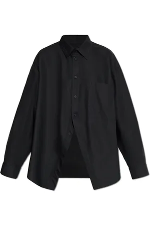 Balenciaga Bluser & Skjorter, Dame, Sort, XS, Bomuld, Skjorte med logo