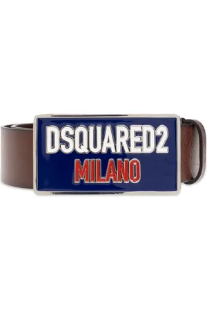Dsquared2 Tilbehør, Herre, Brun, 105 CM, Læder, Læderbælte
