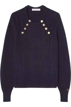 BUSNEL Strik, Dame, Blå, M, Bomuld, Tamra Sweater Marine