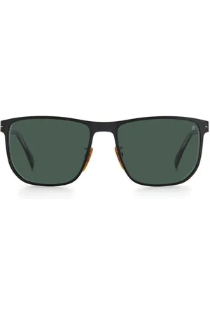 DB EYEWEAR BY DAVID BECKHAM Tilbehør, Herre, Sort, ONE SIZE, Uld, Klassiske firkantede metal solbriller