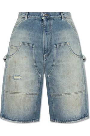 Moschino Shorts, Herre, Blå, L, Uld, Jeans med logo