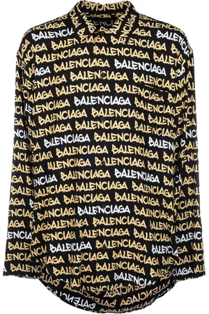 Balenciaga Skjorte, Herre, Flerfarvet, L, Uld, Stilfulde Skjorter til Mænd og Kvinder