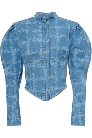 Vivienne Westwood Jakke, Dame, Blå, M, Denim, Denim jakke