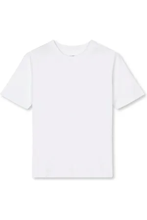 Mads Norgaard Top, Dame, Hvid, XS, Bomuld, Hvid Tee med Korte Ærmer