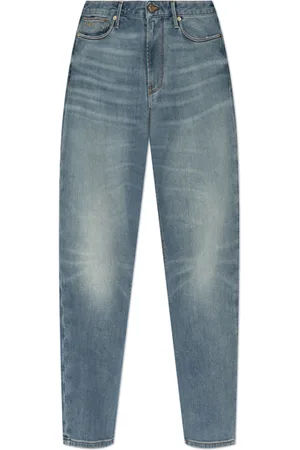 Emporio Armani Jeans, Herre, Blå, W29, Bomuld, Jeans med vintage-effekt