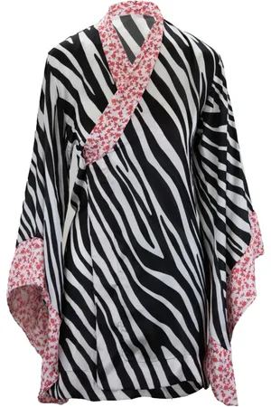 F**K Bluser & Skjorter, Dame, Flerfarvet, L, Polyester, Dame Cape med Blomsterkant