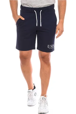 U.S. Polo Assn. Shorts, Herre, Blå, L, Bomuld, Sporty bomuld Bermuda shorts