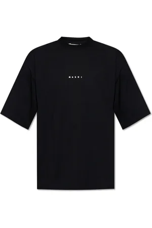 Marni Top, Herre, Sort, S, Bomuld, T-shirt med logo