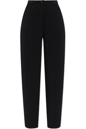 Emporio Armani Bukser, Dame, Sort, M, Polyester, Bukser med logo