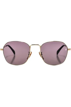 DB EYEWEAR BY DAVID BECKHAM Tilbehør, Herre, Gul, ONE SIZE, Uld, Firkantet Metal Solbriller