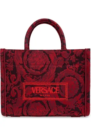 VERSACE Taske, Dame, Rød, ONE SIZE, ‘Barocco Athena Small’ shopper taske