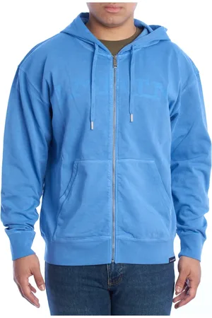 La Martina Sweathshirts & Hoodies, Herre, Blå, L, Bomuld, Hættetrøje med lynlås
