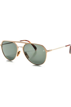 DB EYEWEAR BY DAVID BECKHAM Tilbehør, Herre, Gul, ONE SIZE, Uld, Runde Metal Solbriller