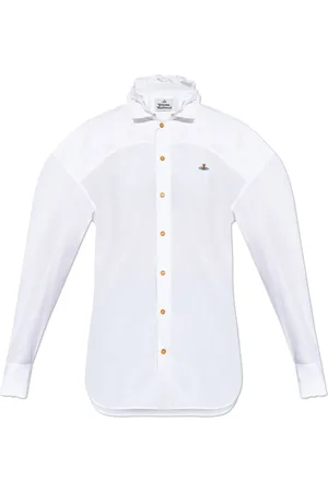 Vivienne Westwood Bluser & Skjorter, Dame, Hvid, M, Bomuld, Skjorte med logo