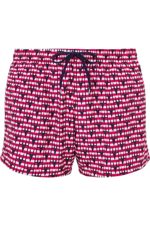 Moschino Badetøj, Herre, Flerfarvet, S, Polyester, Grafisk Print Badetøj Rød Hvid Blå