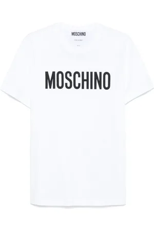 Moschino Top, Herre, Hvid, S, Hvide Crew Neck T-shirts og Polos