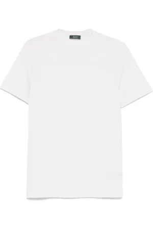 ZANONE Top, Herre, Grå, 2XL, Bomuld, Lys Grå Bomuldst-shirt Stilfuld Eco
