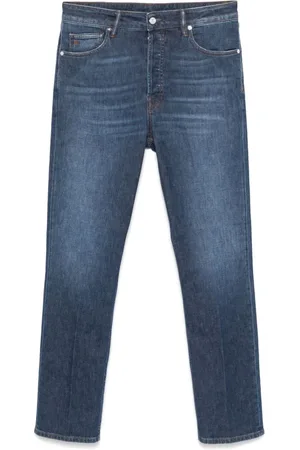 Nine In The Morning Jeans, Herre, Blå, W36, Bomuld, Blå Jeans med Indigo Knaplukning