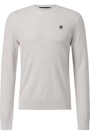 Belstaff Sweathshirts & Hoodies, Herre, Grå, M, Bomuld, Bomuldssilke Pullover