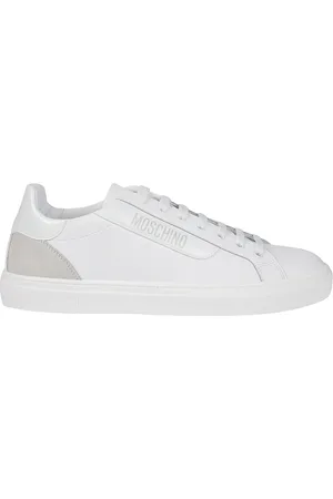 Moschino Sko, Herre, Hvid, 44 EU, Uld, Stilfulde Sneakers til Mænd