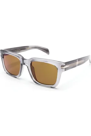 DB EYEWEAR BY DAVID BECKHAM Tilbehør, Herre, Grå, 52 MM, Uld, Grå solbriller, alsidige og stilfulde