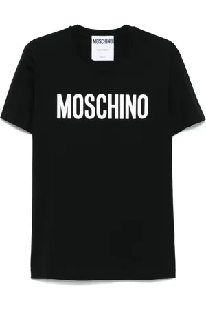 Moschino Top, Herre, Sort, M, Sort Crew Neck T-shirts og Polos