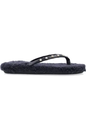 Ancient Greek Sandals Sko, Dame, Sort, 39 EU, Læder, Sorte Lukkede Tåsandaler med Nitter