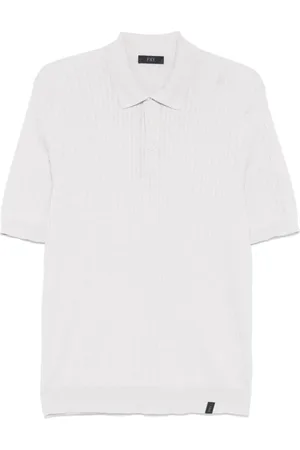 FAY Strik, Herre, Hvid, S, Uld, Stilfuld Maglia Skjorte
