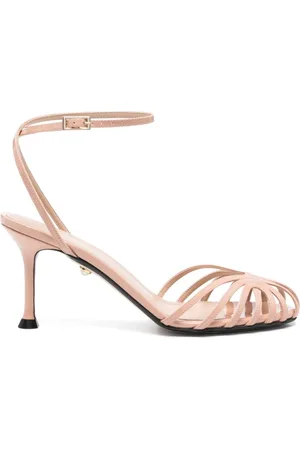 Alevì Milano Sko, Dame, Lyserød, 39 EU, Rosa Hæl Sandaler med Ankellænke