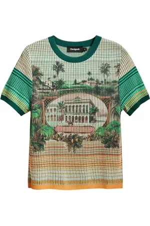 Desigual Top, Dame, Flerfarvet, XS, Uld, Kortærmet T-shirt kollektion