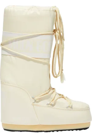 Moon Boot Sko, Dame, , 39 EU, Nylon, Iconic Nylon Støvler i Cream