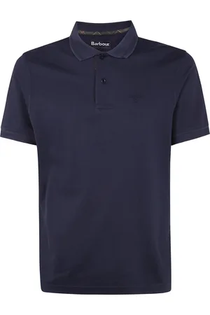 Barbour Top, Herre, Sort, M, Uld, Stilfuld Tartan Polo Shirt